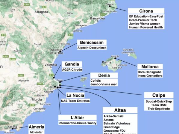 Training camps schedule and locations