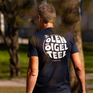 Unisex T-Särk "Olen õigel teel" tumesinine