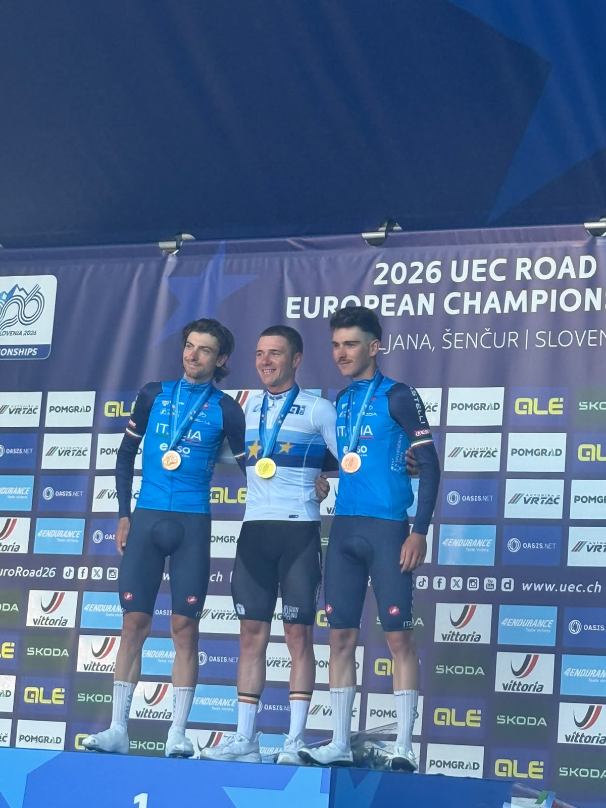 Sloveenias toimuvatel maanteeratturite Euroopa meistrivõistlustel on selgunud grupisõidu Euroopa meistrid U23, juunioride ja eliidi vanuseklassides. Meeste elii